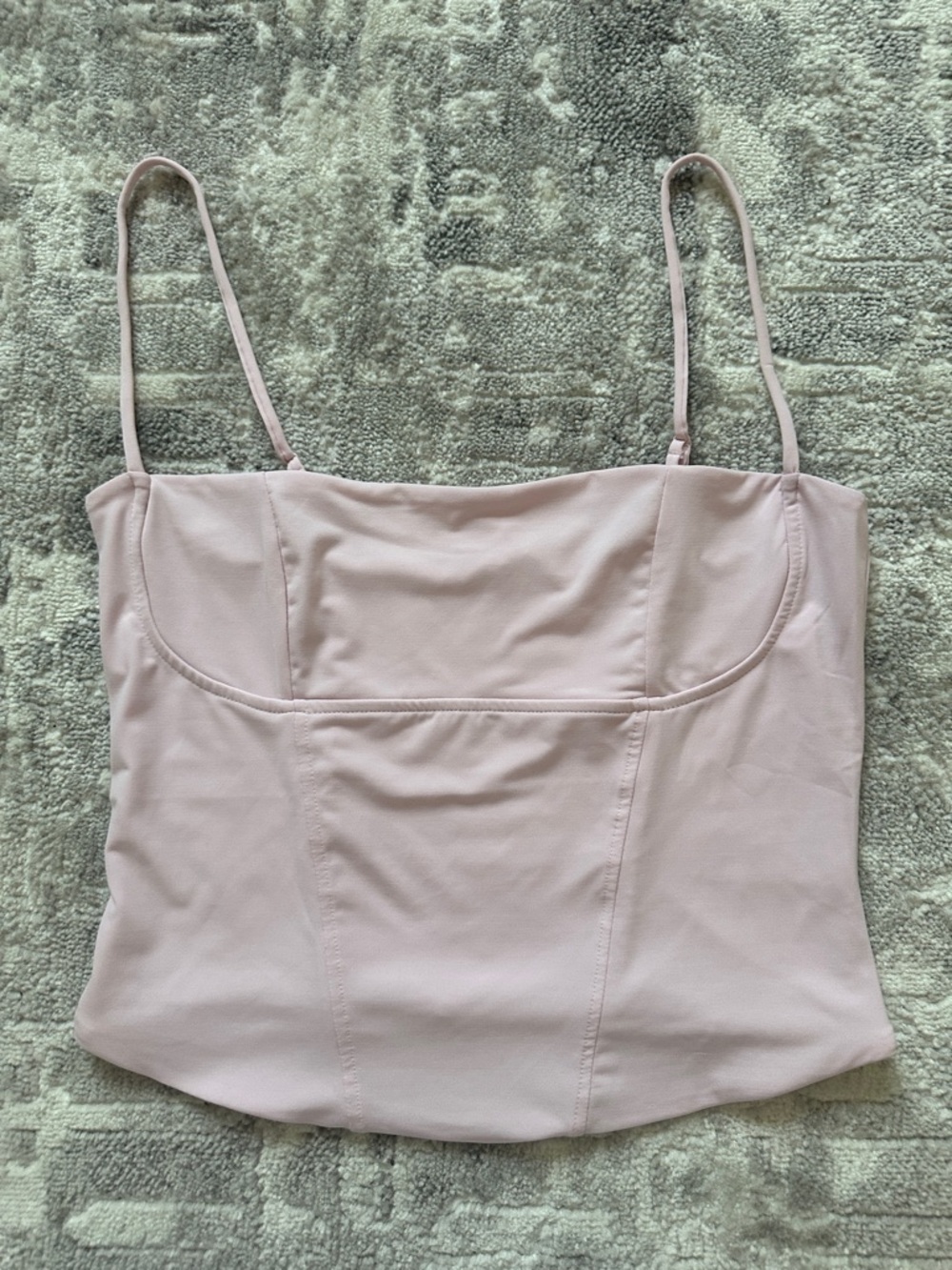 Women's Blush Pink Satin-Look Cami Top